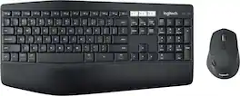 Logitech - MK850 Performance Full-size Wireless Membrane Keyboard and Mouse Combo for PC and Mac - Black