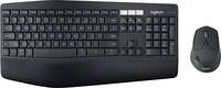 Logitech - MK850 Performance Full-size Wireless Membrane Keyboard and Mouse Combo for PC and Mac - Black - Front_Zoom