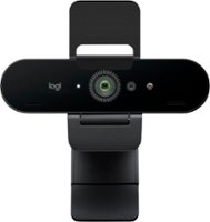 Logitech - Pro 4096 x 2160 Webcam with Noise-Canceling Mic - Black - Front_Zoom