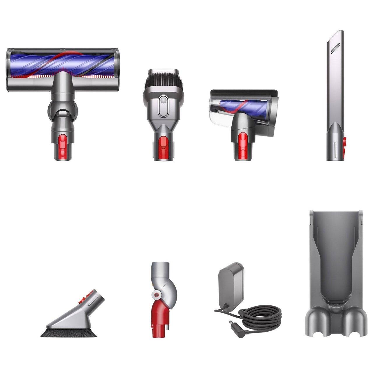Left. Dyson - Cyclone V10 Animal+ Cordless Stick Vacuum - Purple.