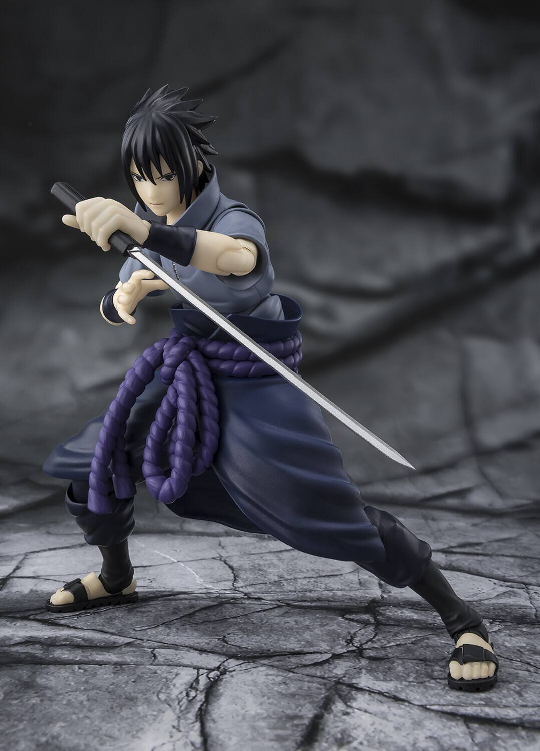 Alt View 1. PopMarket - Tamashii Nations - Naruto - S.H.Figuarts - Sasuke Uchiha Solitary Shinobi Action Figure   - COLLECTIBLES - Multicolor.