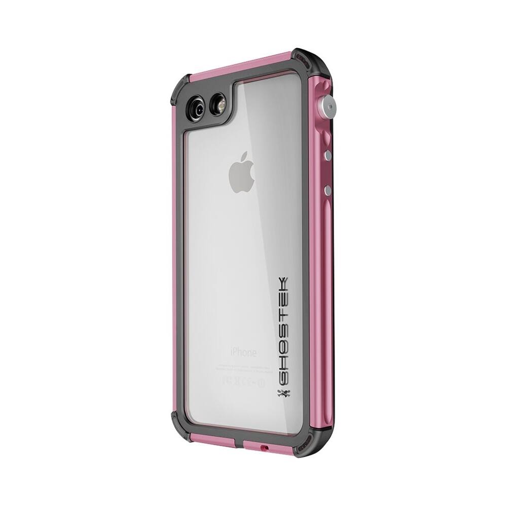 atomic protective waterproof case for apple iphone 7 - pink/clear