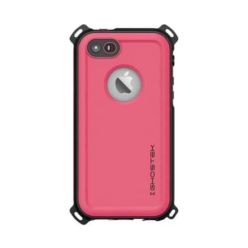 Ghostek - Nautical Protective Waterproof Case for Apple® iPhone® 5, 5s and SE - Pink - Larger Front