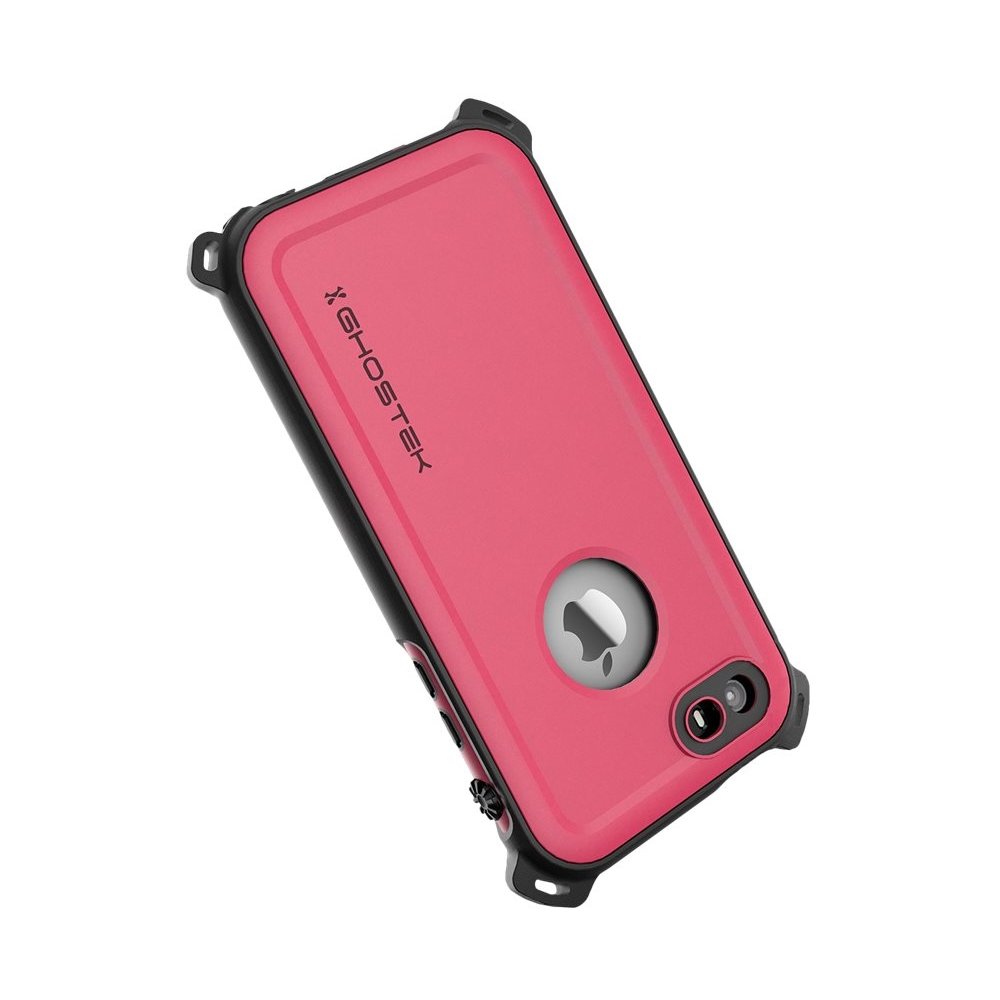 nautical protective waterproof case for apple iphone 5, 5s and se - pink