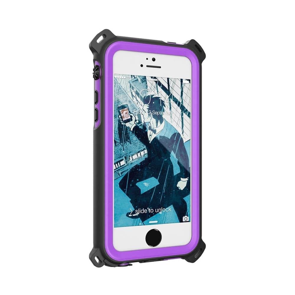 nautical protective waterproof case for apple iphone 5, 5s and se - purple nautical protective waterproof case for apple iphone 5, 5s and se - purple