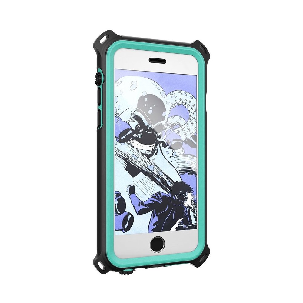 nautical protective waterproof case for apple iphone 6 and 6s - teal nautical protective waterproof case for apple iphone 6 and 6s - teal