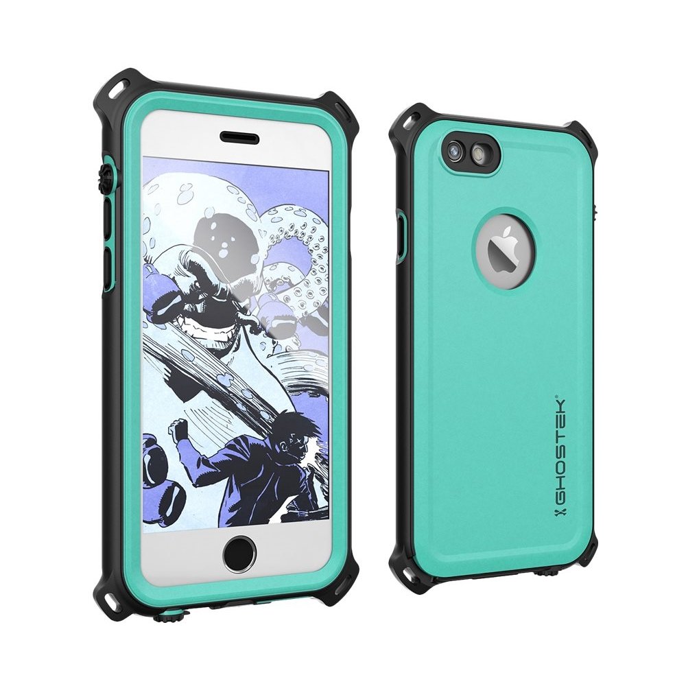 nautical protective waterproof case for apple iphone 6 and 6s - teal