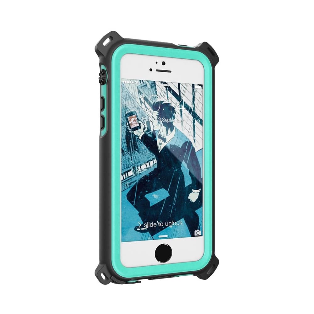 nautical protective waterproof case for apple iphone 5, 5s and se - teal nautical protective waterproof case for apple iphone 5, 5s and se - teal