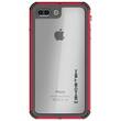 Ghostek - Atomic Protective Waterproof Case for Apple® iPhone® 7 Plus - Red/clear - Larger Front