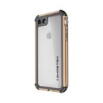 Front Zoom. Ghostek - Atomic Protective Waterproof Case for Apple® iPhone® 7 - Clear/gold.