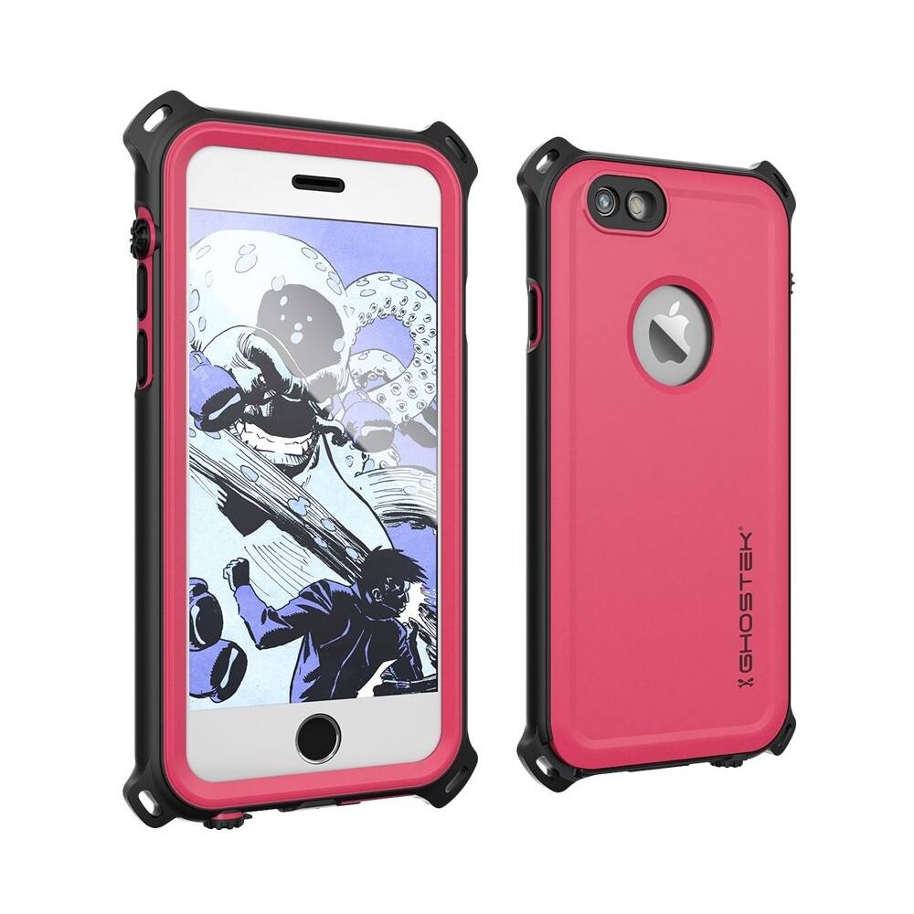 nautical protective waterproof case for apple iphone 6 and 6s - pink