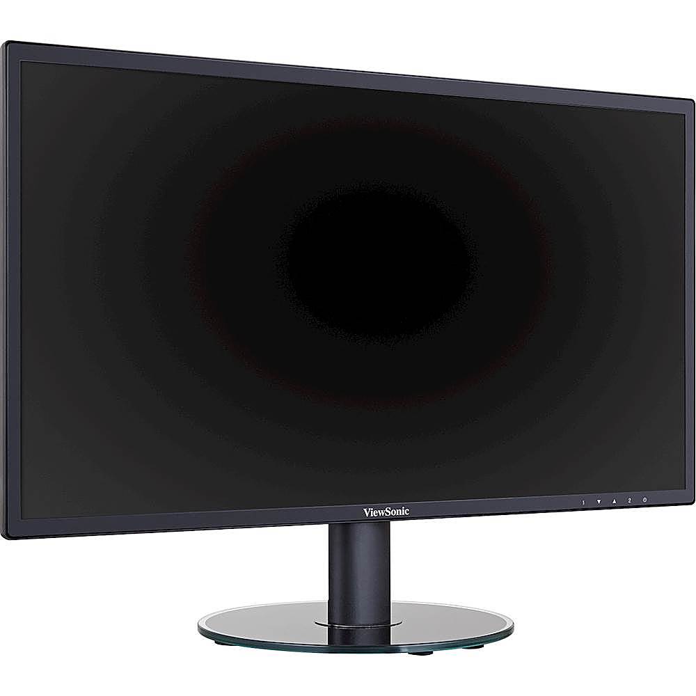 Angle View: ViewSonic - 27 LCD FHD Monitor (DisplayPort VGA, HDMI) - Black