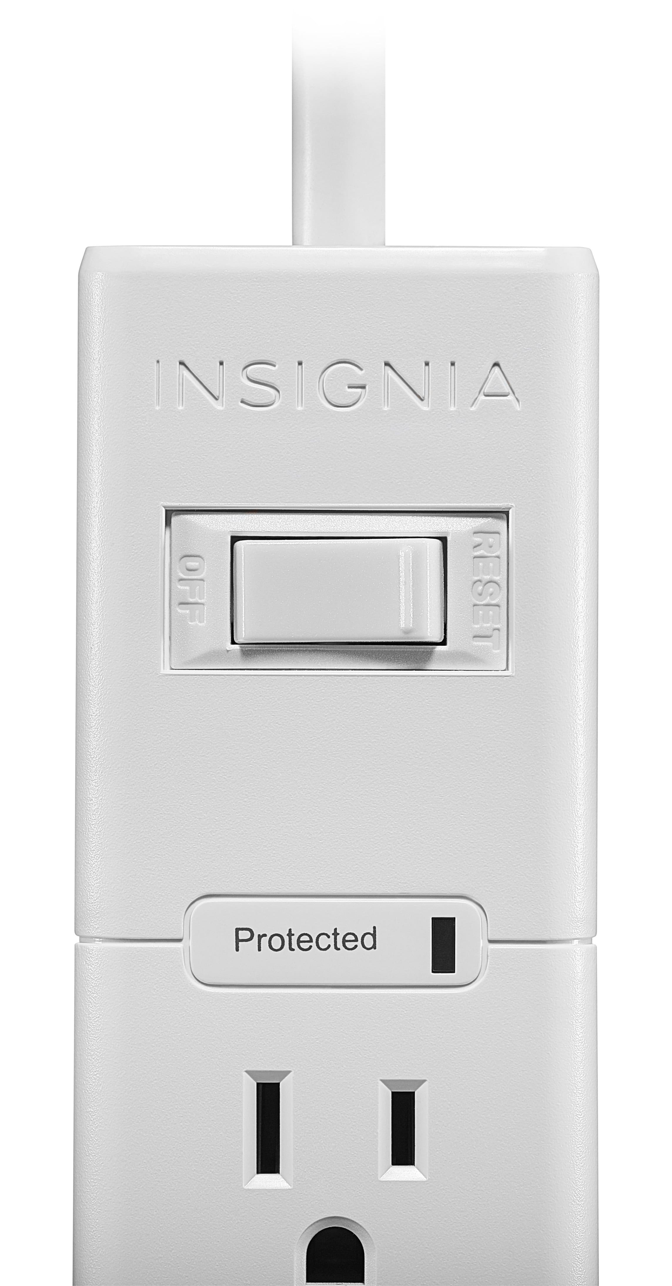 Alt View 11. Insignia™ - 6 Outlet 900 Joules Surge Protector with 8' Power Cord - White.