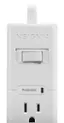 Alt View 11. Insignia™ - 6 Outlet 900 Joules Surge Protector with 8' Power Cord - White.