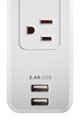 Alt View Zoom 11. Insignia™ - 7 Outlet/2 USB 1200 Joules Surge Protector - White.