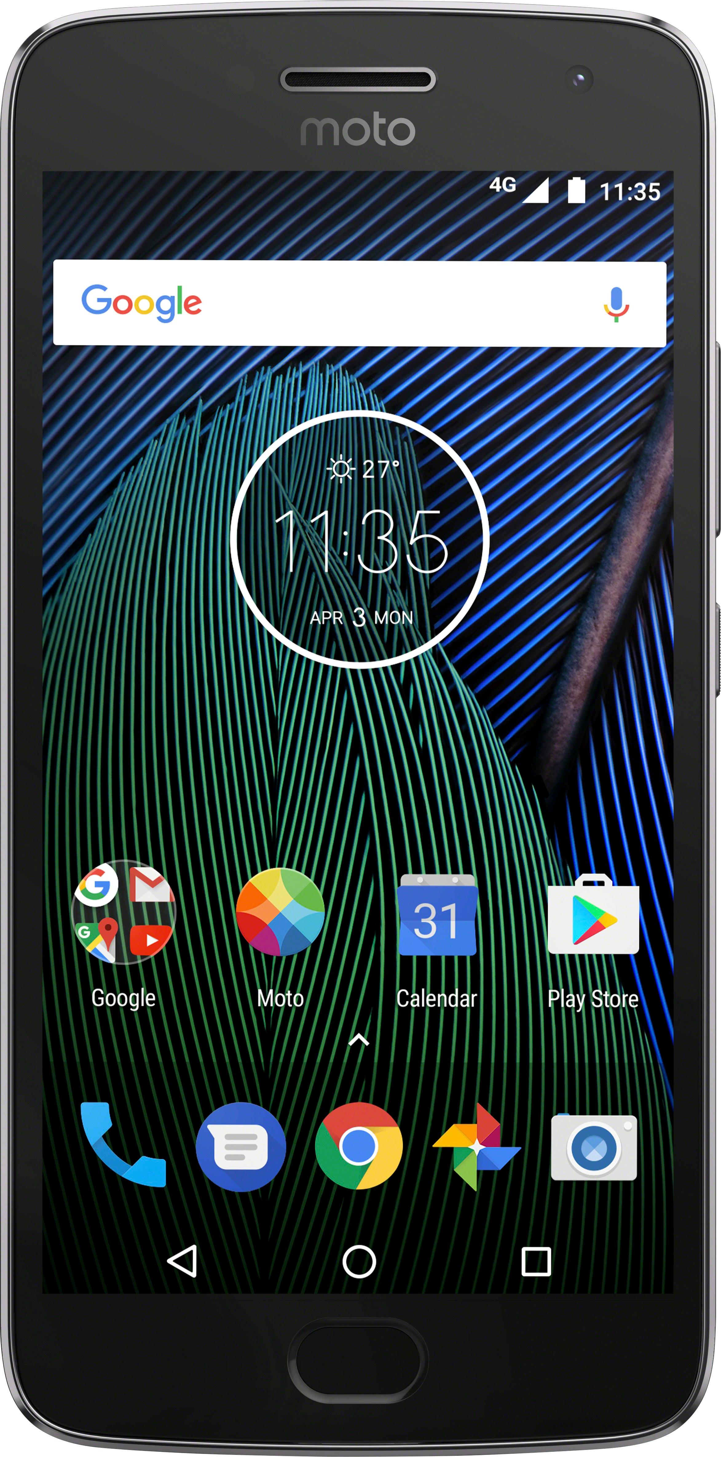 Motorola Moto G Plus (5th Gen) LTE with 32GB Memory Cell Phone (Unlocked) Lunar Gray 01110NARTL - Best Buy