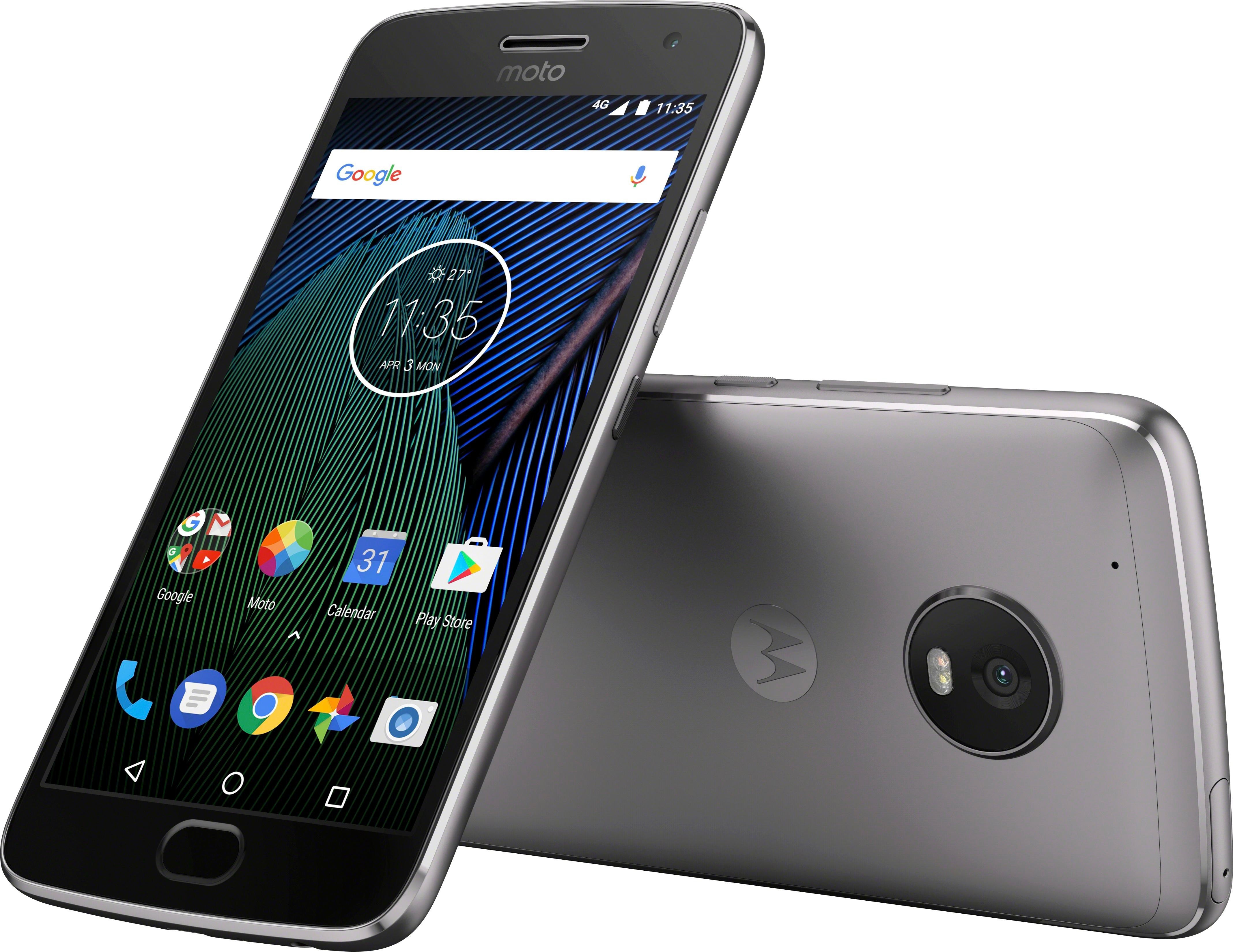 salchicha tinta derrocamiento Best Buy: Motorola Moto G Plus (5th Gen) 4G LTE with 32GB Memory Cell Phone  (Unlocked) Lunar Gray 01110NARTL