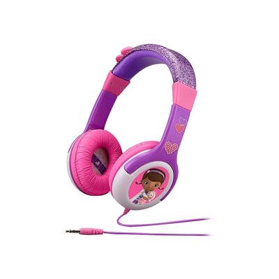 KIDdesigns - Magic Melody ST-140 Wired On-Ear Headphones Disney Doc McStuffins - White/Purple/Pink