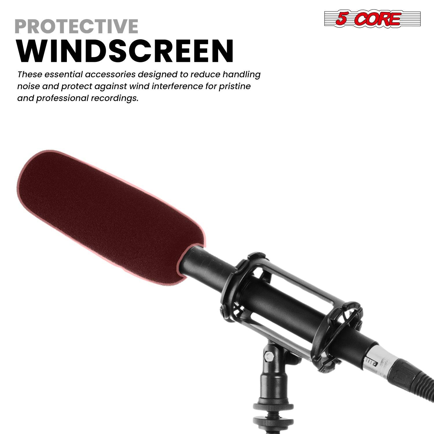 PROTECTIVE WINDSCREEN
These essential accessories designed to reduce handling noise and protect against wind interference for pristine and professional recordings.
5 CORE