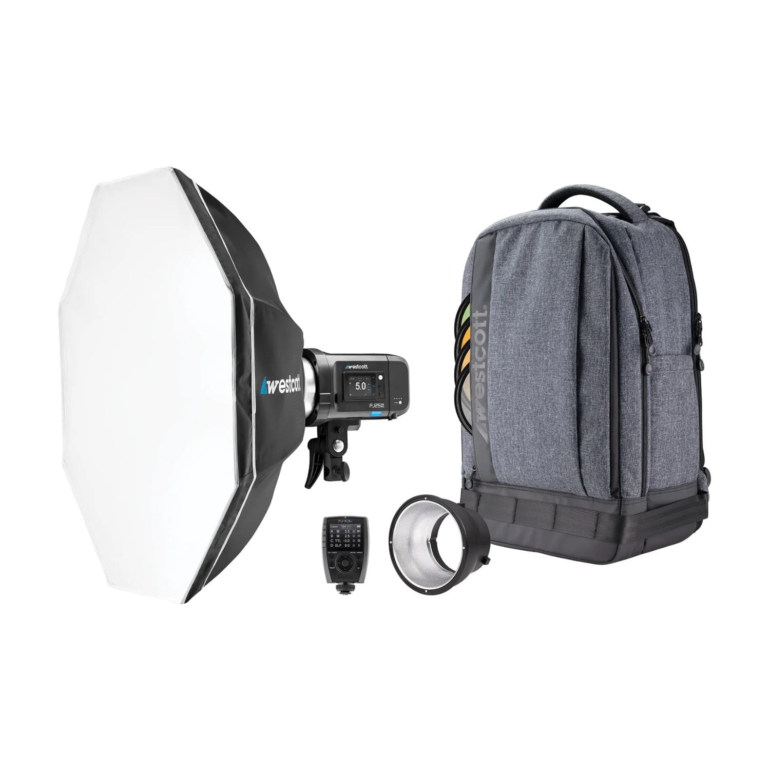 Westcott - FJ250 Strobe 1-Light Backpack Kit with FJ-X3 Wireless Trigger for Sony