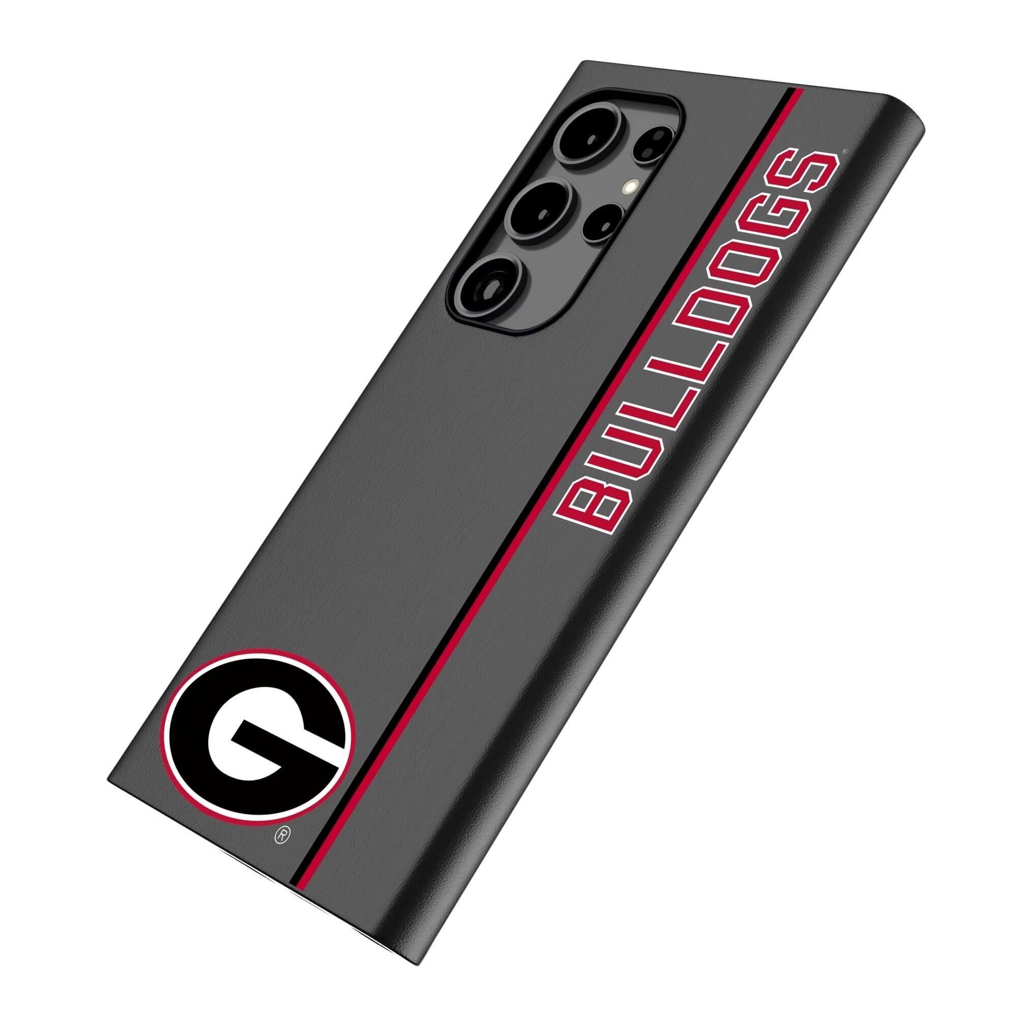 Alt View 1. Keyscaper - Georgia Bulldogs Galaxy Magnetic Bump Case - S24 - Black.