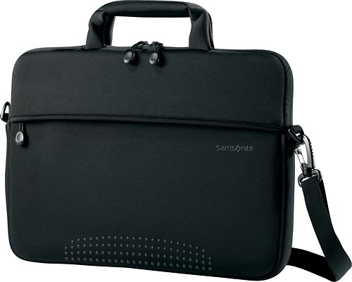 Front Zoom. Samsonite - Shuttle Laptop Case for 14" Laptop - Black.