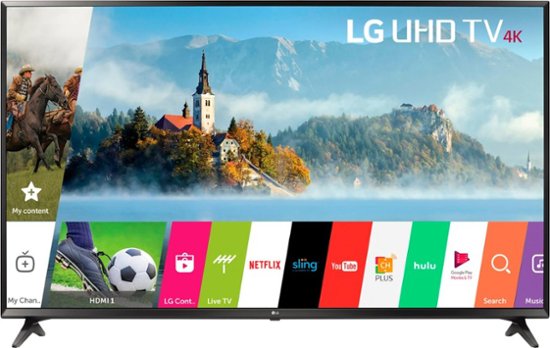 LG - 43" Class (43" Diag.) - LED - 2160p - Smart - 4K Ultra HD TV - Front_Zoom