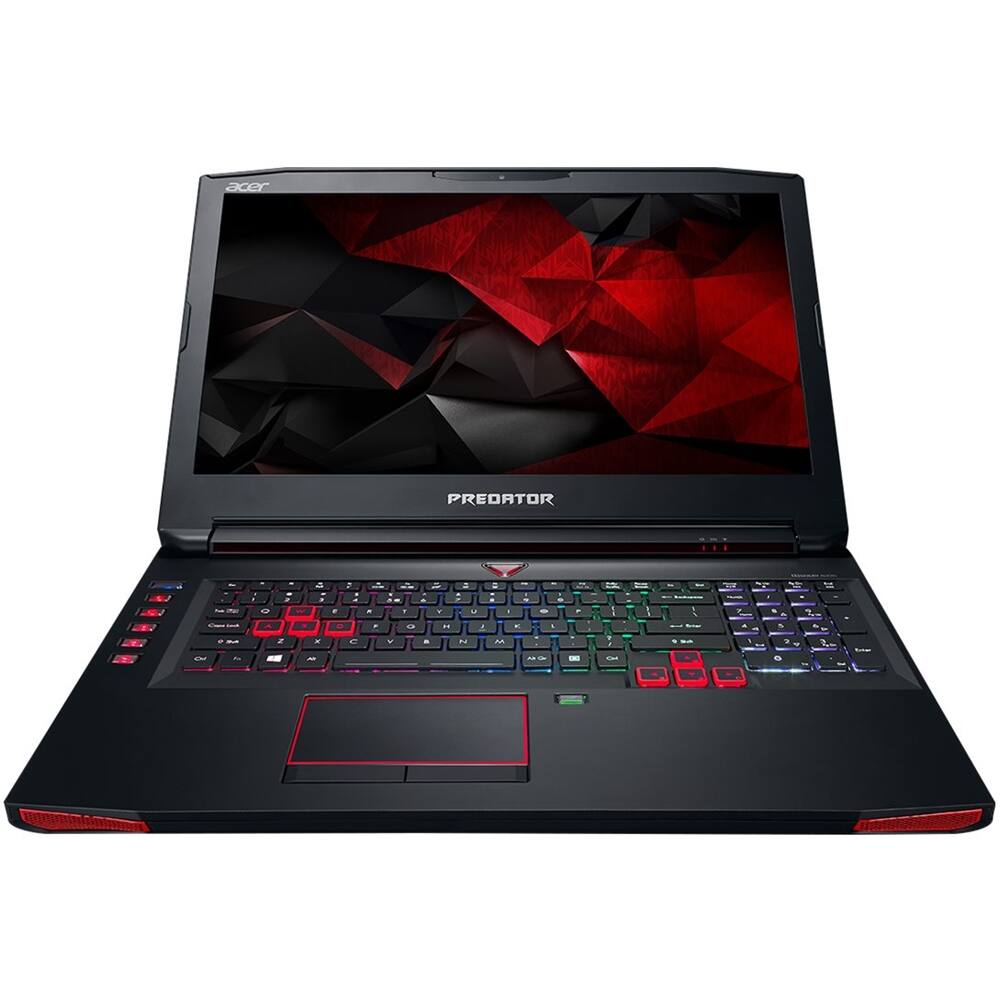 Acer - 17.3" Refurbished Laptop - Intel Core i7 - 16GB Memory - NVIDIA GeForce GTX 1070 - 1TB HDD + 256GB SSD - Black - Larger Front