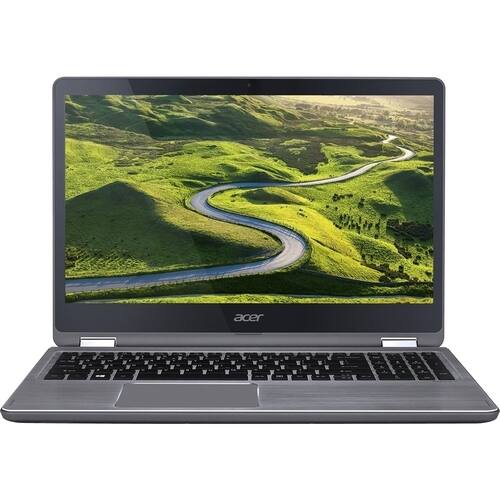 Acer - 2-in-1 15.6" Refurbished Touch-Screen Laptop - Intel Core i7 - 12GB Memory - NVIDIA GeForce 940MX - 1TB Hard Drive - Steel gray - Larger Front