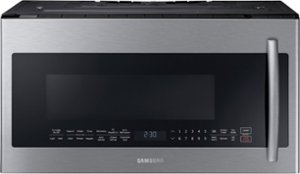 Samsung - 2.1 Cu. Ft.  Over-the-Range Microwave with Sensor Cook - Stainless steel - Front_Zoom