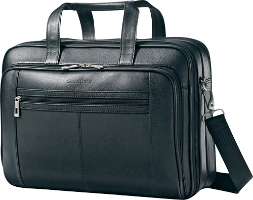 Samsonite Leather Business Laptop Case Black 43122-1041 - Best Buy