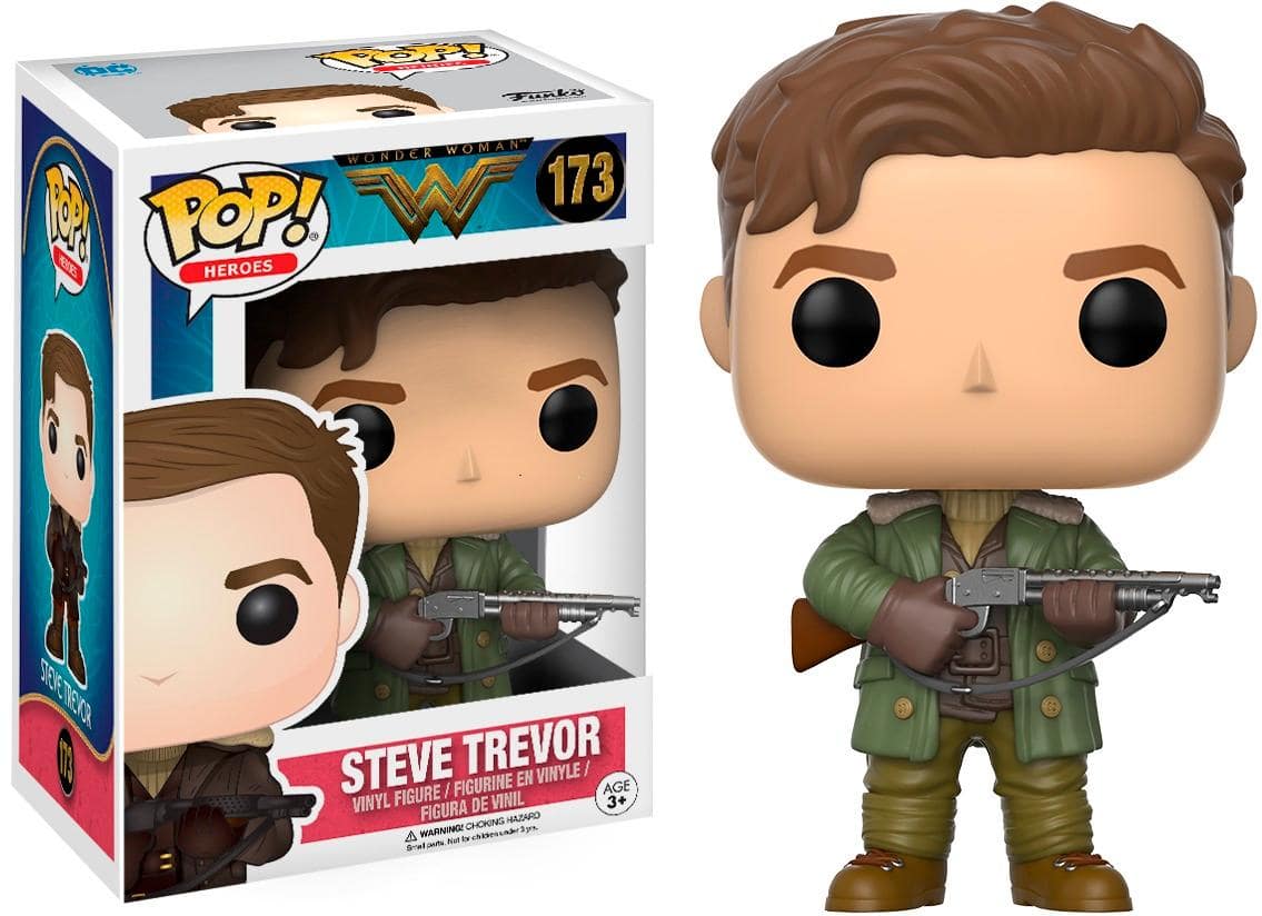 Front. Funko - Pop! Movies DC Wonder Woman: Steve Trevor.