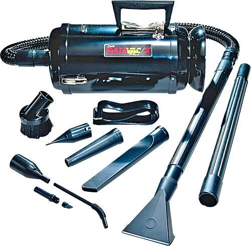 Front Standard. MetroVac - DataVac Pro Series Next Generation Compact Canister Vac - Black.