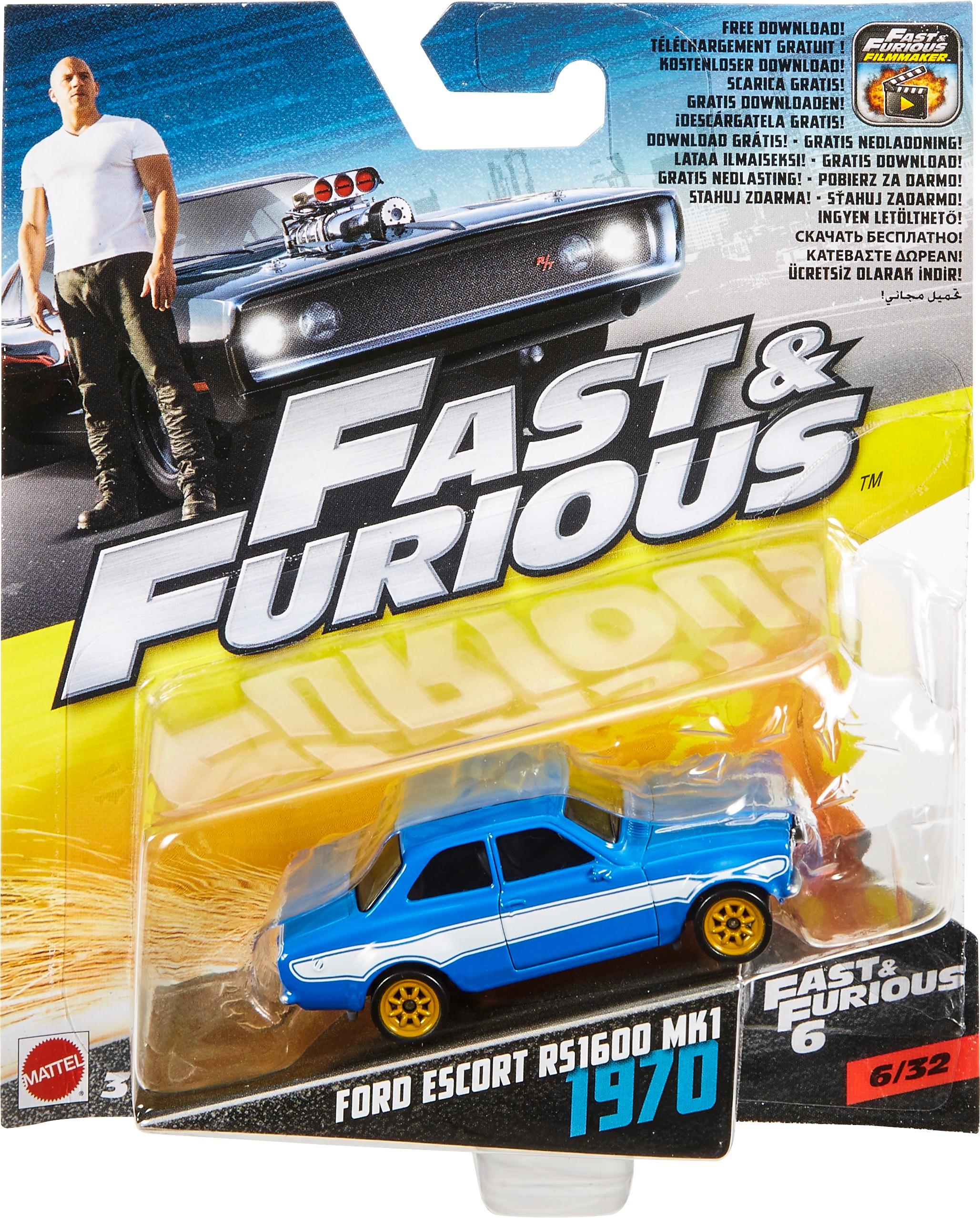 Mattel Fast and Furious Diecast 1:55 Scale Model Car Selection FCF35