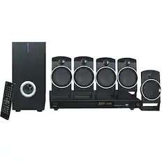 Front. Naxa - DVD Home Theater System - Black.