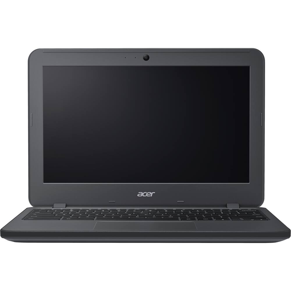 Acer - 11.6" Chromebook - Intel Celeron - 4GB Memory - 16GB eMMC Flash Memory - Gray - Larger Front