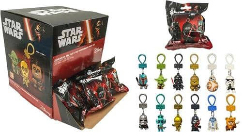  PhatMojo - Clip-On's Star Wars Figure - Styles May Vary