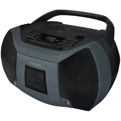 Best Buy: Memorex Portable FlexBeats MixBox 2.4W Boombox Black MP3261