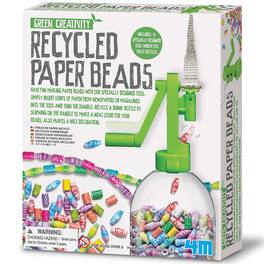 4M - 4M: Green Creativity Recycled Paper Beads - DIY Kit, Bead Maker, Jewelry & Décor