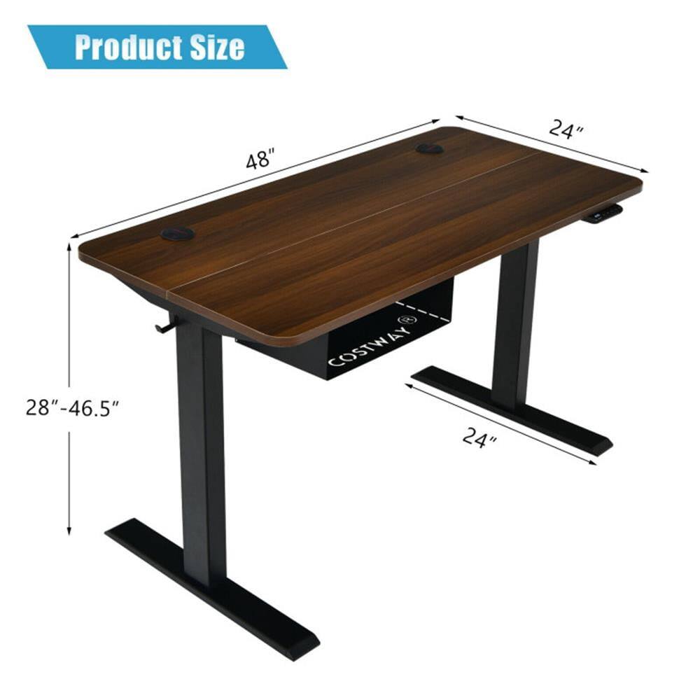 Product Size

- Length: 48"
- Width: 24"
- Height: 28" - 46.5"