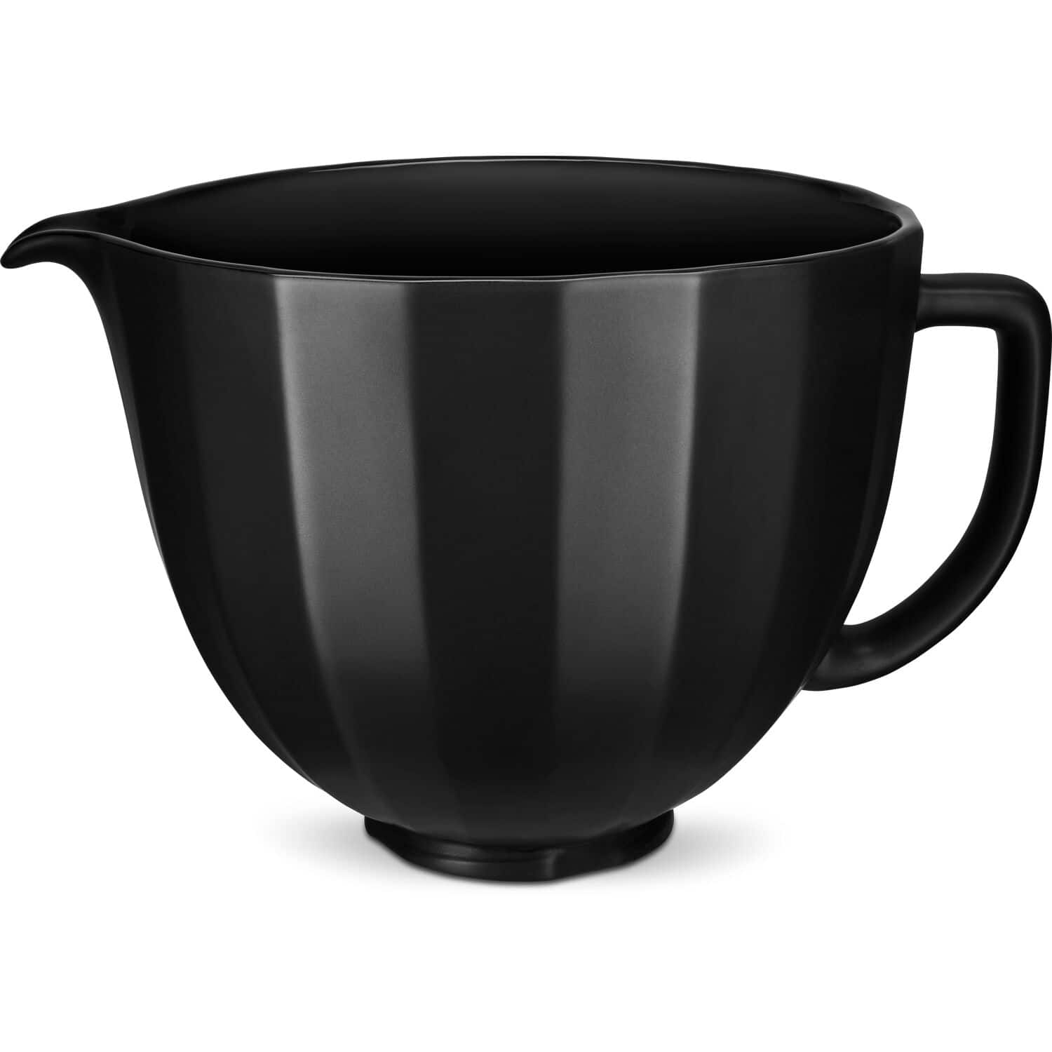 Alt View 2. KitchenAid - 5-Qt. Ceramic Bowl for Tilt-Head Stand Mixers, Black Shell - Black Shell.