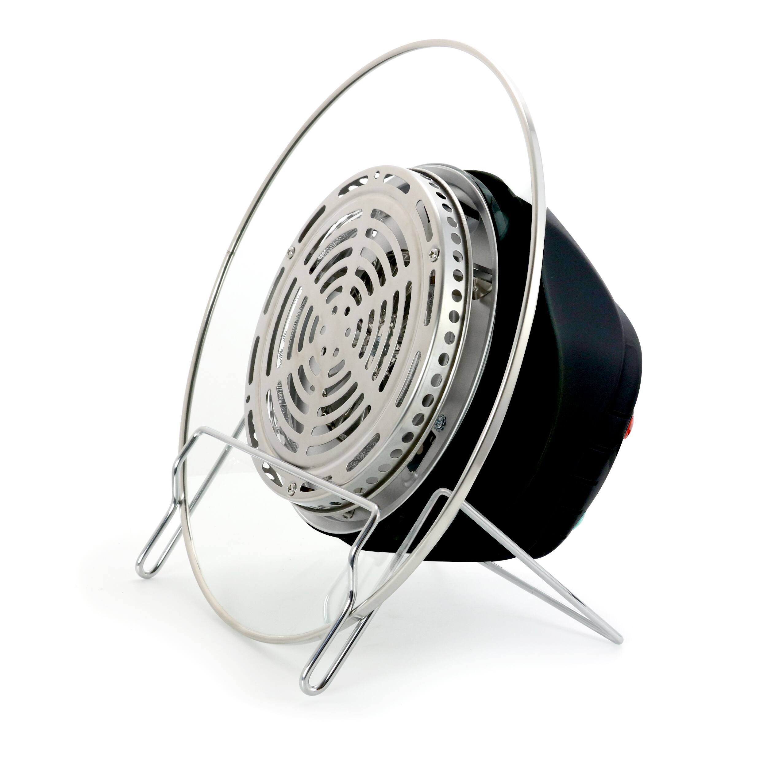 Alt View 6. MegaChef - MegaChef Multipurpose Countertop Halogen Oven Air Fryer/Rotisserie/Roaster in Black - Black.