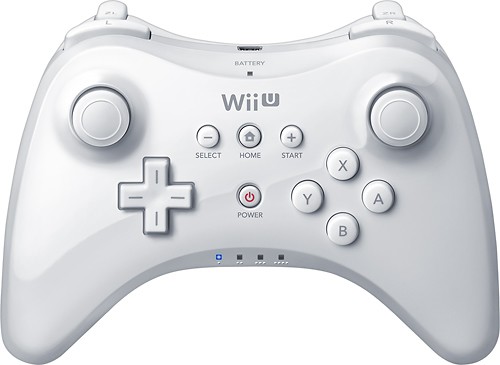  Nintendo - Pro Controller for Nintendo Wii U - White