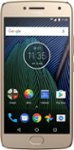 Front. Motorola - Moto G Plus (5th Gen) 4G LTE with 32GB Memory Cell Phone (Unlocked) - Fine Gold.