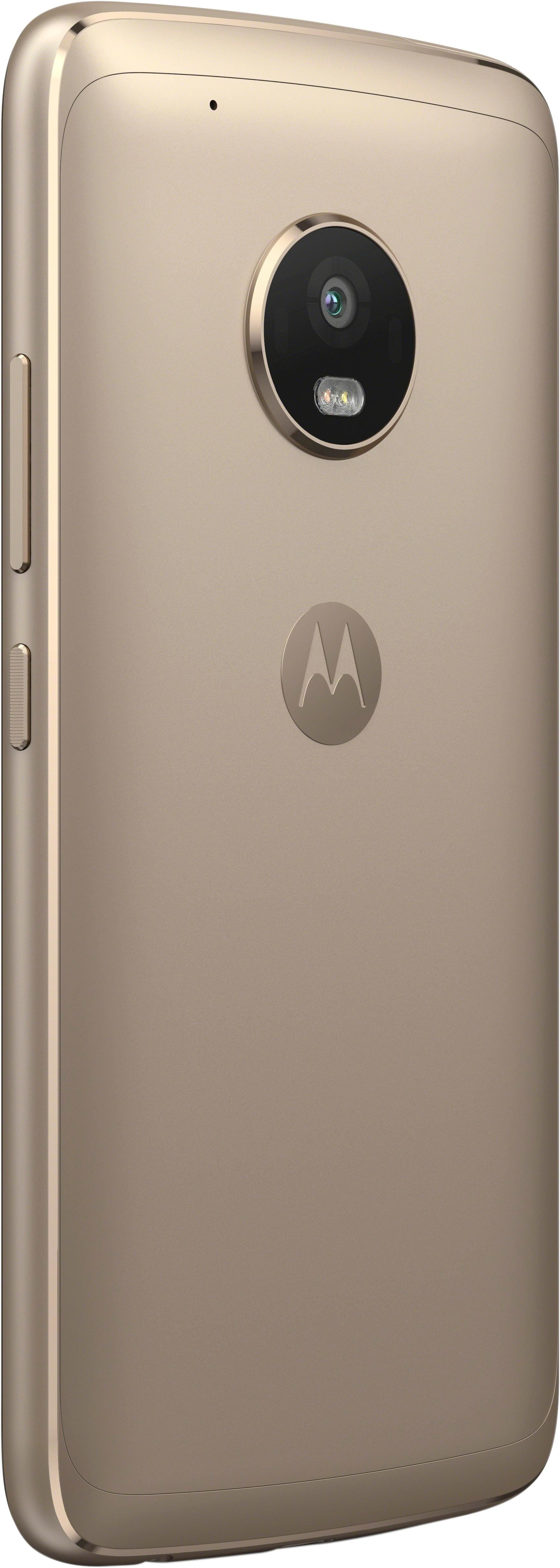 Alt View 11. Motorola - Moto G Plus (5th Gen) 4G LTE with 32GB Memory Cell Phone (Unlocked) - Fine Gold.