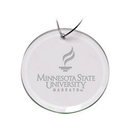 Jardine - Minnesota State Mavericks 3'' Round Glass Ornament - Multicolor