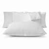 Front. FeelAtHome - Derived from Bamboo Cooling Pillow Cover Waterproof - 20 x 54 Inches (Body Pillow)-Soft Zippered Pillow Cover Pillowcase - White.