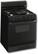 Angle Standard. GE - 30" Freestanding Gas Range - Black-on-Black.