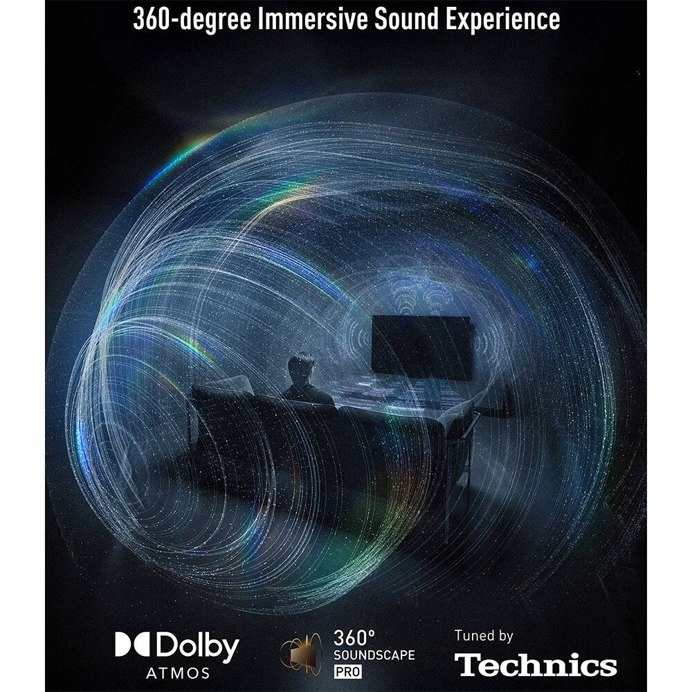 360-degree Immersive Sound Experience  
Dolby ATMOS  
360°  
SOUNDSCAPE PRO  
Tuned by Technics
