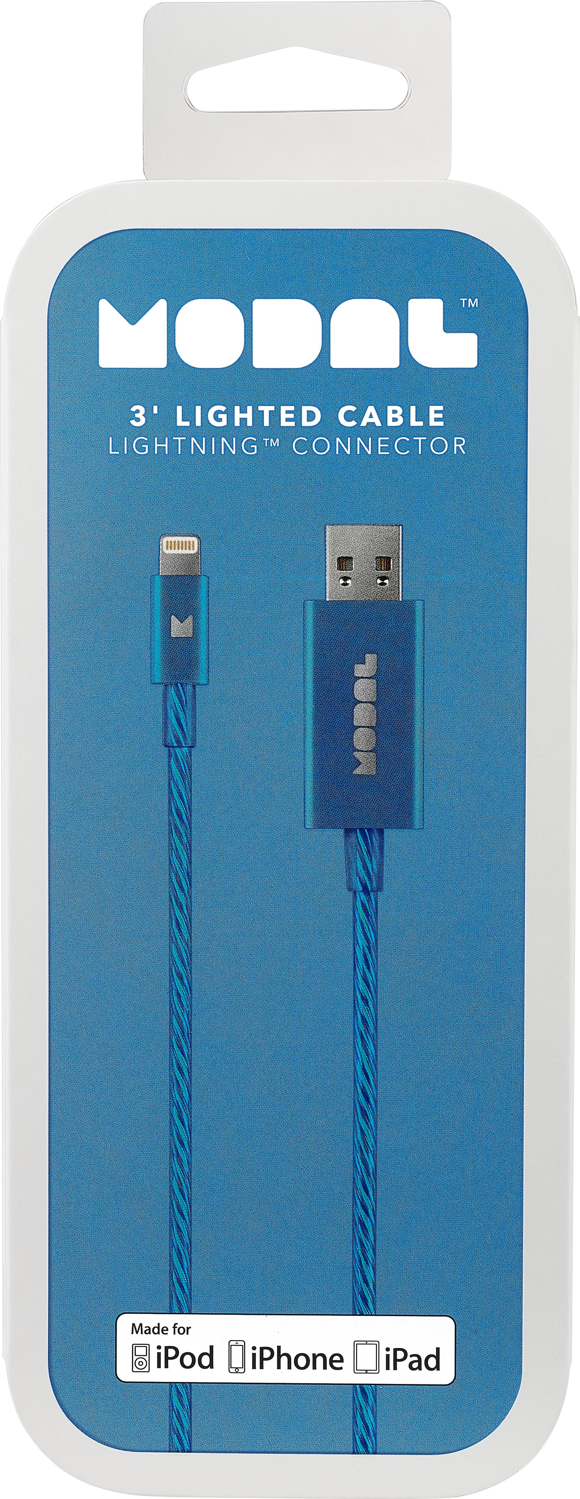 Best Buy: Modal™ Apple MFi Certified 3' Lighted Lightning USB